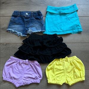 Garanimals 2T Toddler Girls Shorts Skirts Bundle